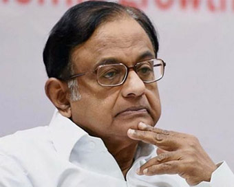 Senior Congress leader and former Finance Minister P. Chidambaram (file photo)