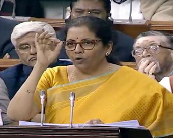 Finance Minister Nirmala Sitharaman