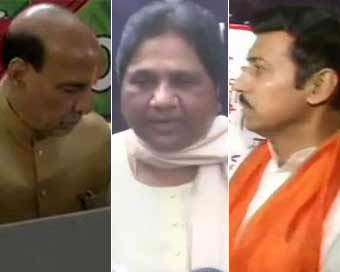 Rajnath Singh, Mayawati, Rajyavardhan Singh Rathore