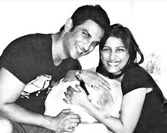 Sushant with sister Priyanka (file photo)