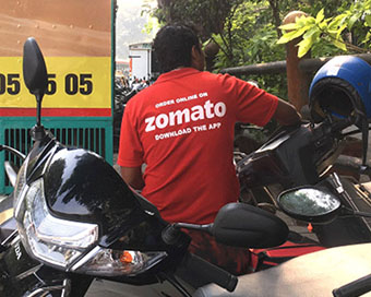 Zomato employee (file pic)